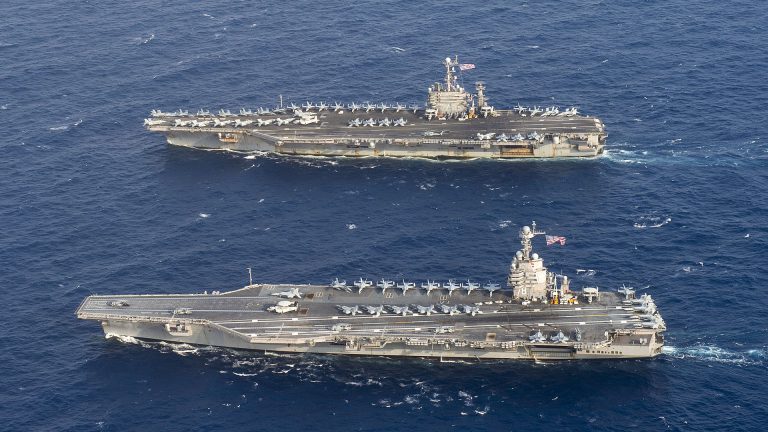 USS_Gerald_R._Ford_CVN-78_and_USS_Harry_S._Truman_CVN-75_underway_in_the_Atlantic_Ocean_on_4_June_2020_200604-N-BD352-0199-768x432-1